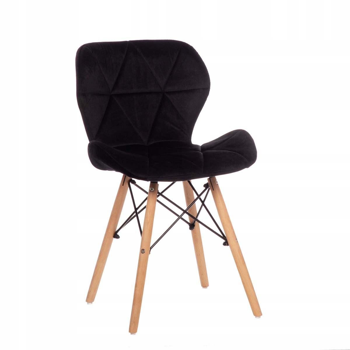 

Krzesło Milano Design Dsw Czarne Welurowe