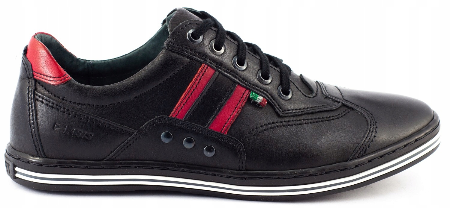 

Buty Męskie Abis Skóra Polskie 1801 Czarny 40