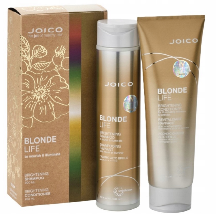 Joico Blonde Life Zestaw Do Włosów Blond Szampon 300ml Odżywka 250ml