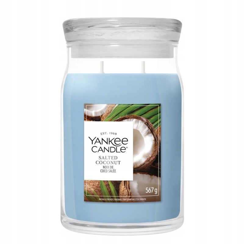 Yankee Candle Salted Coconut – velká vonná svíčka 567 g