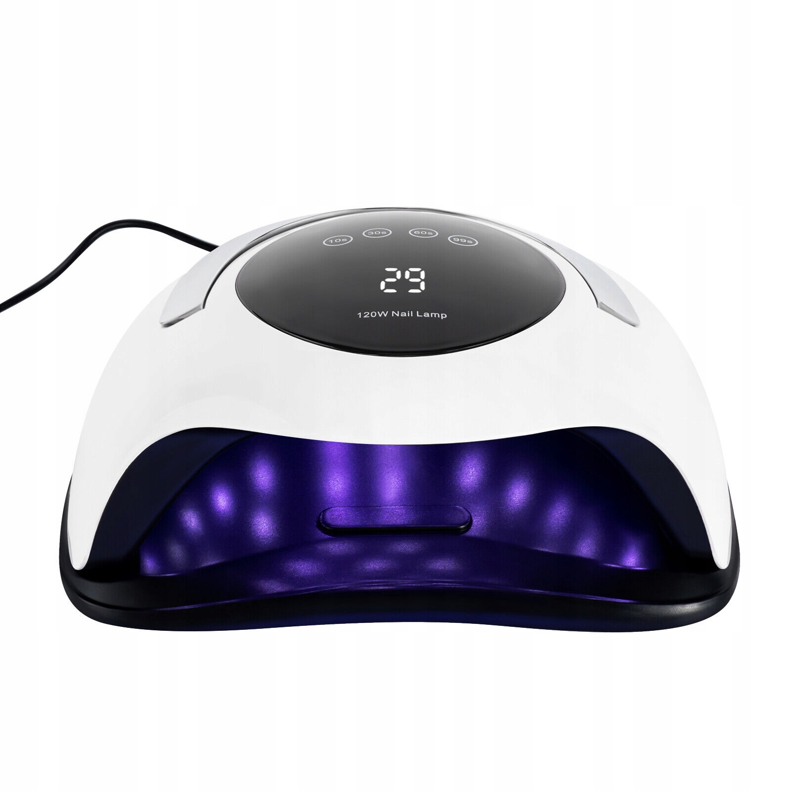 LAMPA UV LED DO PAZNOKCI BIAŁY 120W Cechy dodatkowe regulacja mocy sensor ruchu timer zdejmowane dno