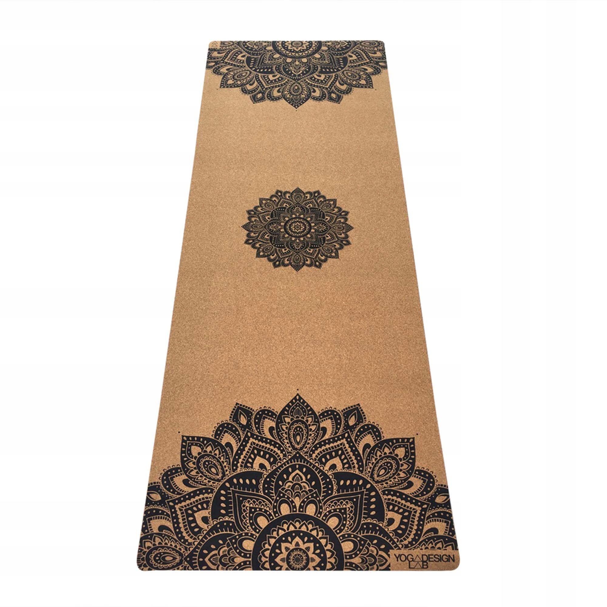 Korková podložka na jógu Yoga Design Lab 3,5 mm Mandala Black