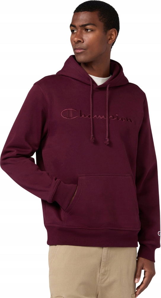 Pánská Mikina Champion Hooded Sweatshirt Bordó 220271 RS522 vel. S