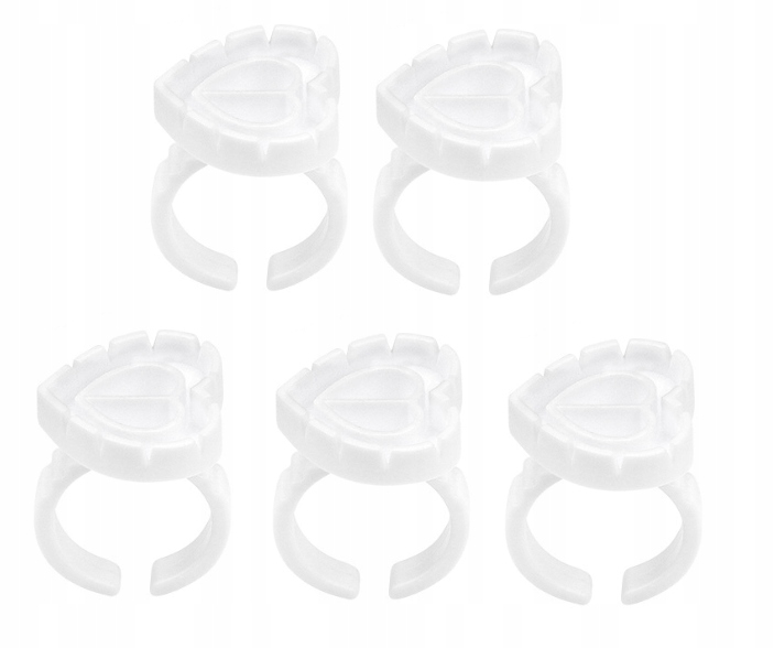 

K8 Pierścionki Serce Do Kleju Pigmentu Tuszu 5szt