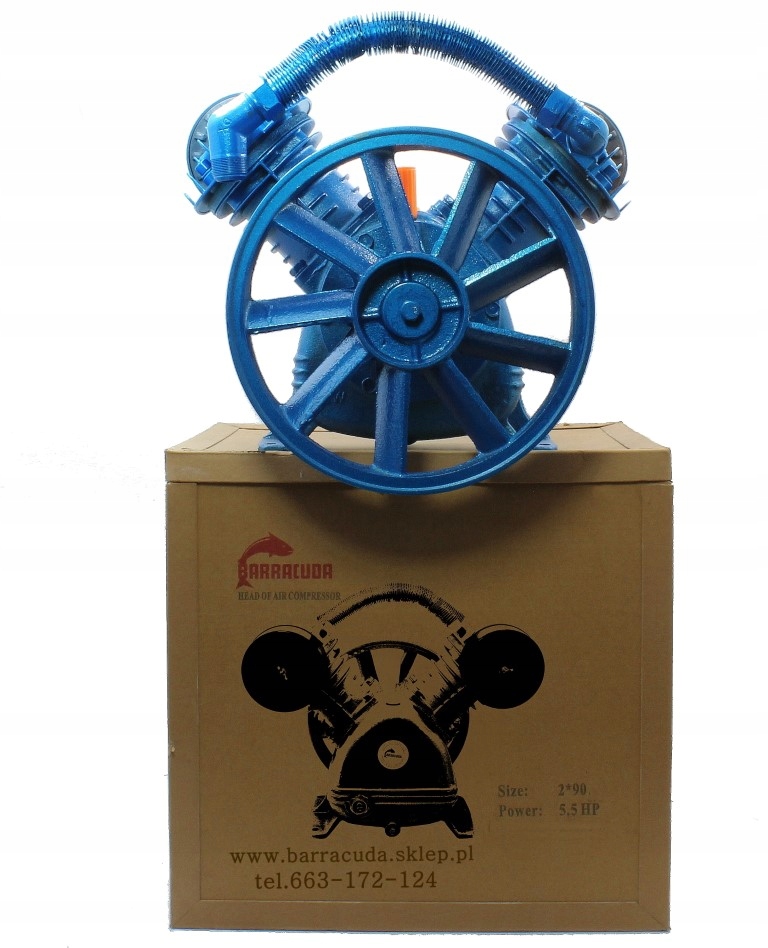 POMPA powietrza Sprężarka Kompresor olejowy 10bar 2090 + rurka z radiatorem Układ zbiornika bezzbiornikowy