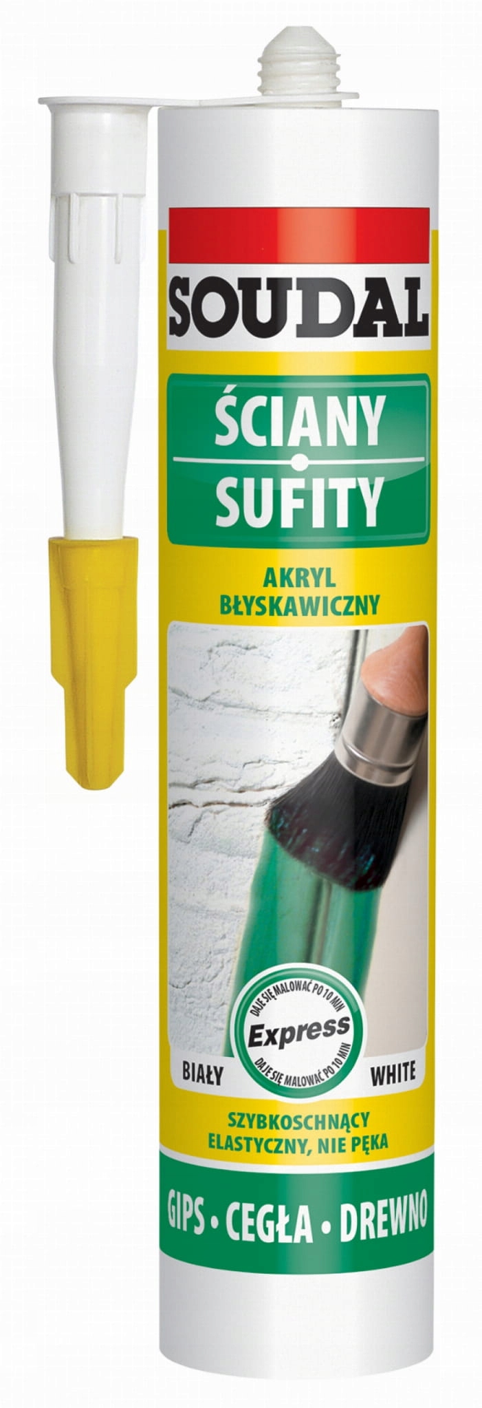 

Soudal 280ML Akryl Biały Szybkoschnący 10MIN.