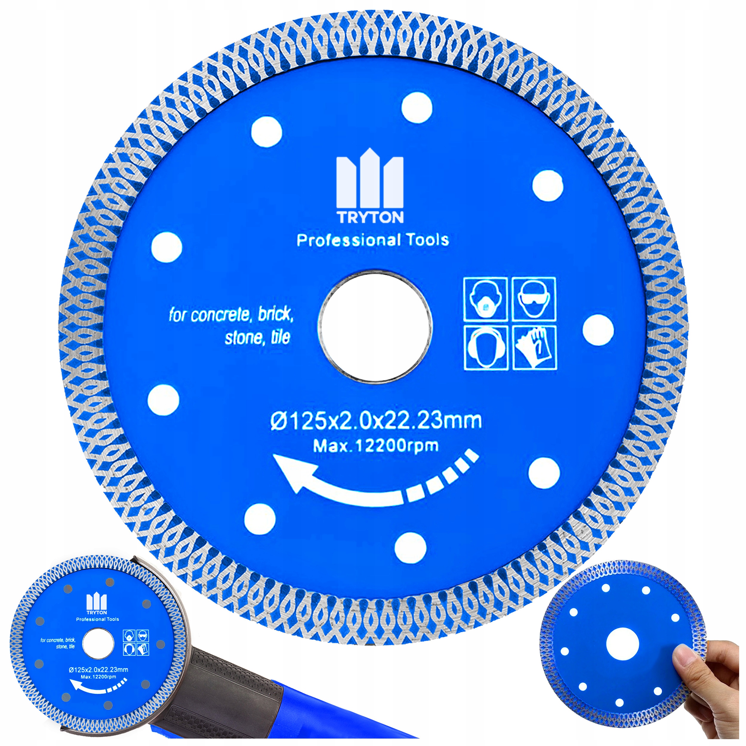 TARCZA DIAMENTOWA DO CIĘCIA BETONU GRES 125x22,2mm