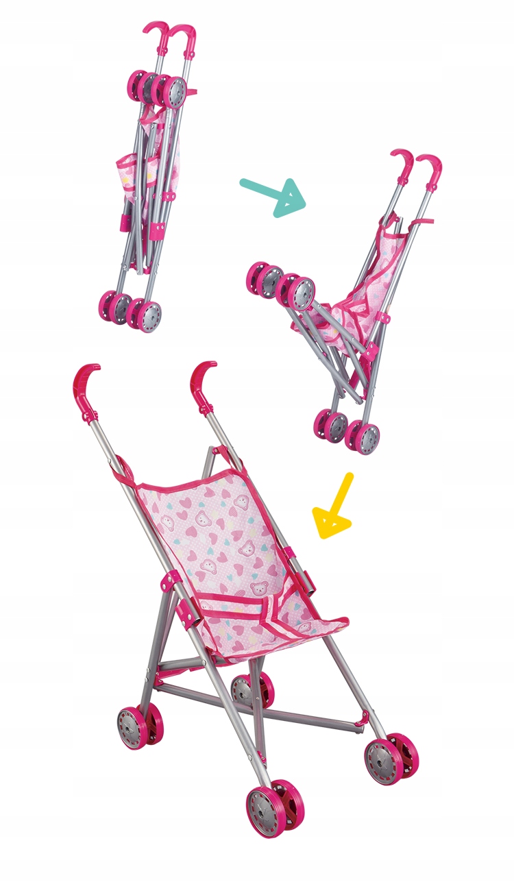 ZESTAW 3W1 DLA LALKI WÓZEK BUJACZEK HUŚTAWKA 8848 Certyfikaty, opinie, atesty CE EN 71