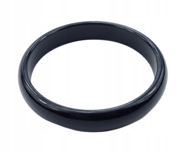 S9 Čierny pevný náramok kruh z plastu