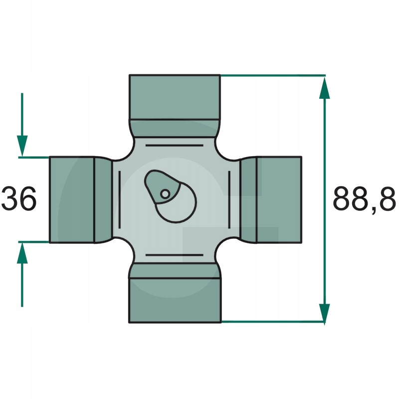 Zestaw krzyżaków Weasler E36x89 Cardan Numer katalogowy części 3972017989