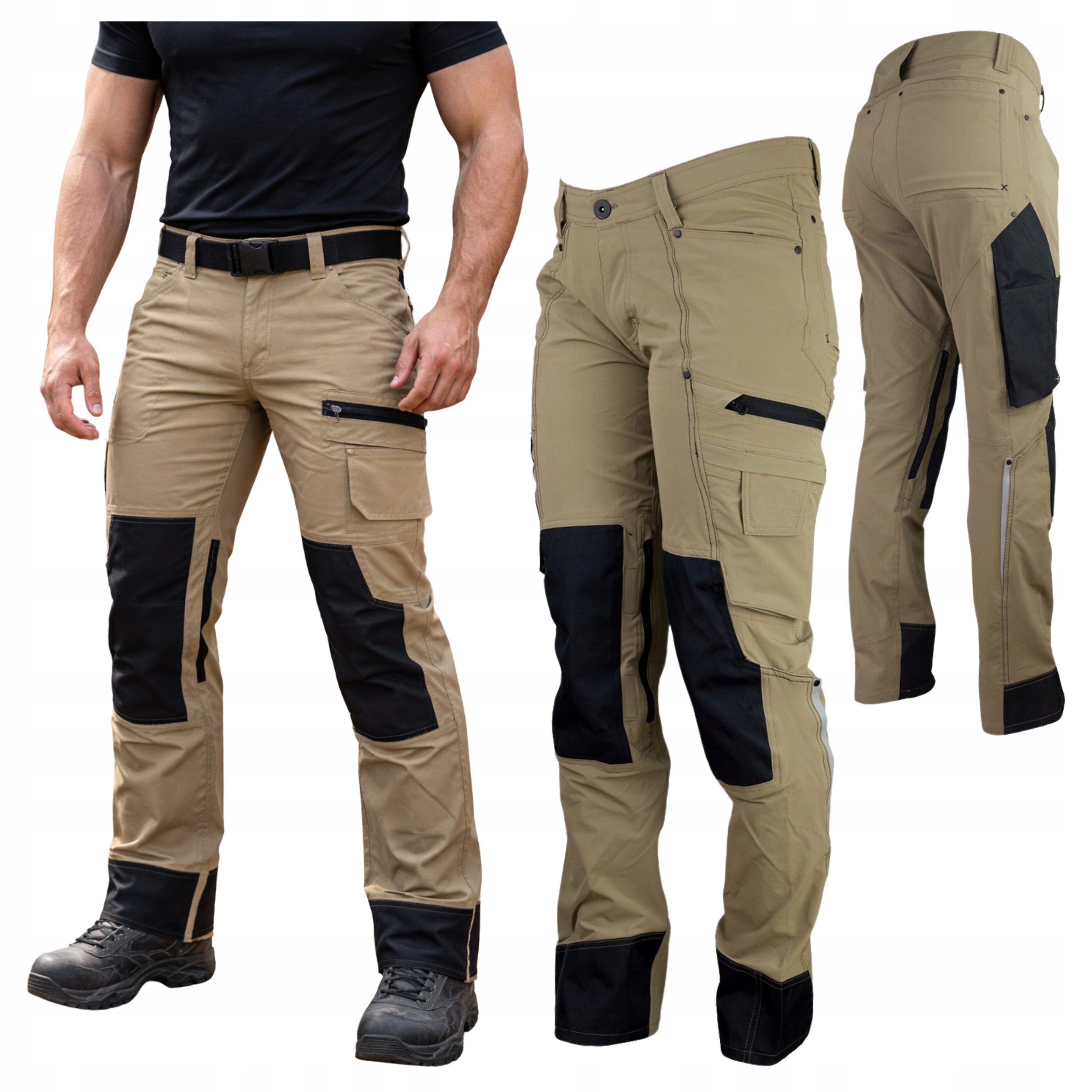 Pracovní kalhoty Bojové Pánské Taktické Ochranné Odolné Elastické 54