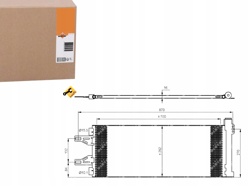 NRF35894 Kondenzátor Klimatizace Fiat Ducato 06- Asistent řidiče #33