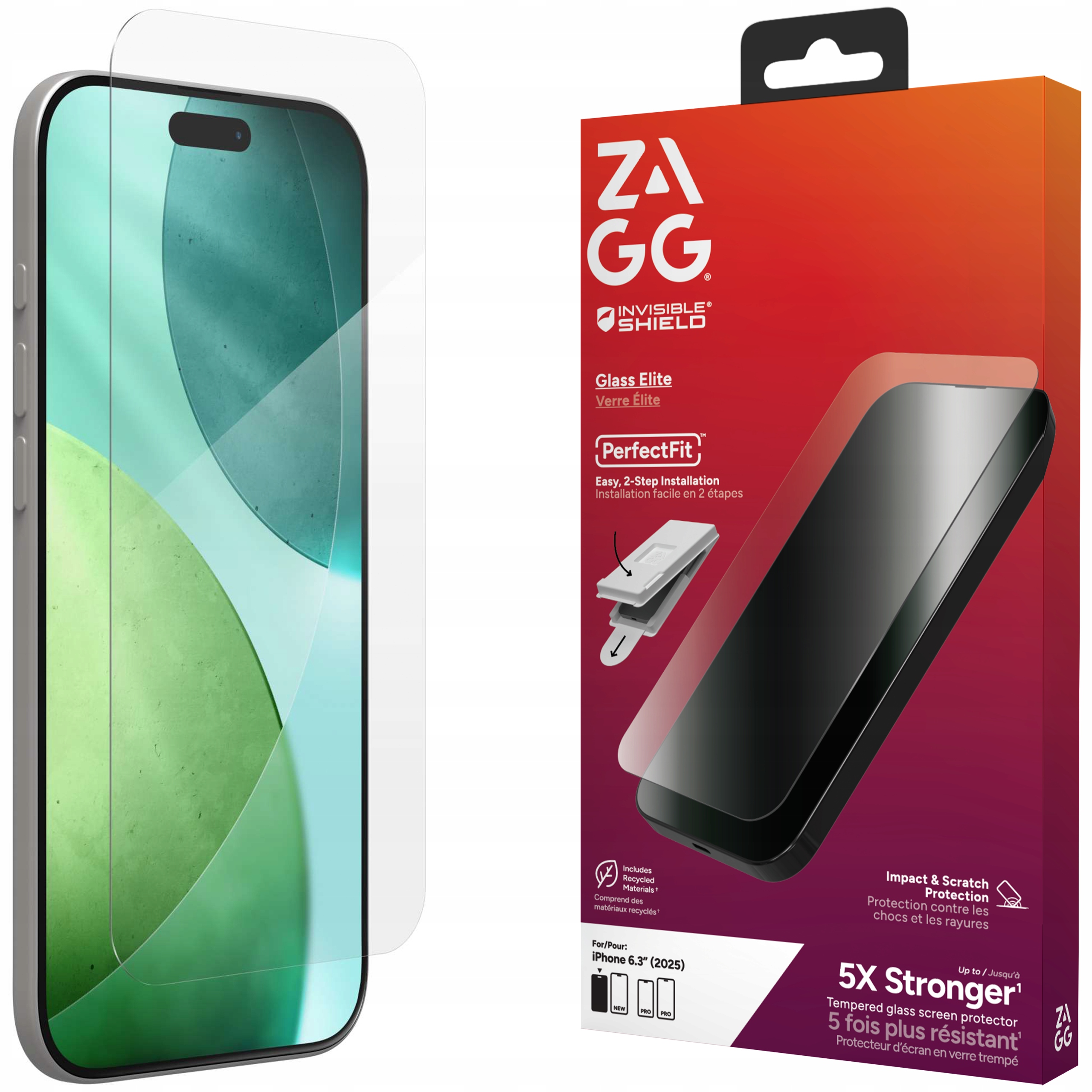 Zagg Glass Elite Tvrzené Sklo na displej pro iPhone Air