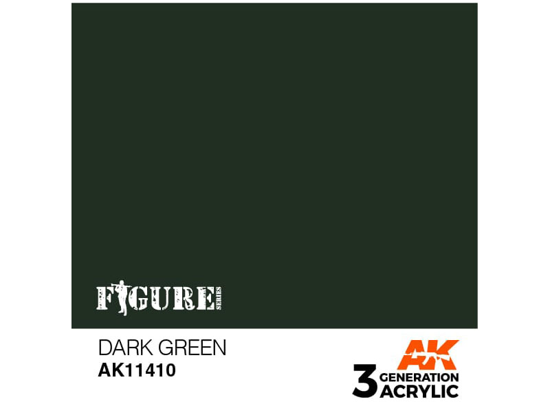 Farba akrylowa Dark green AK11410 Ak Interactive