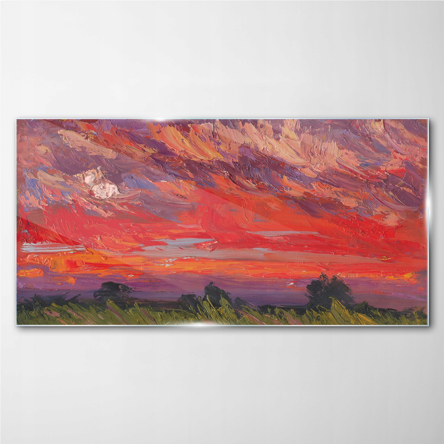 

Obraz szklany na ścianę Krajobraz drzewa 140x70 cm