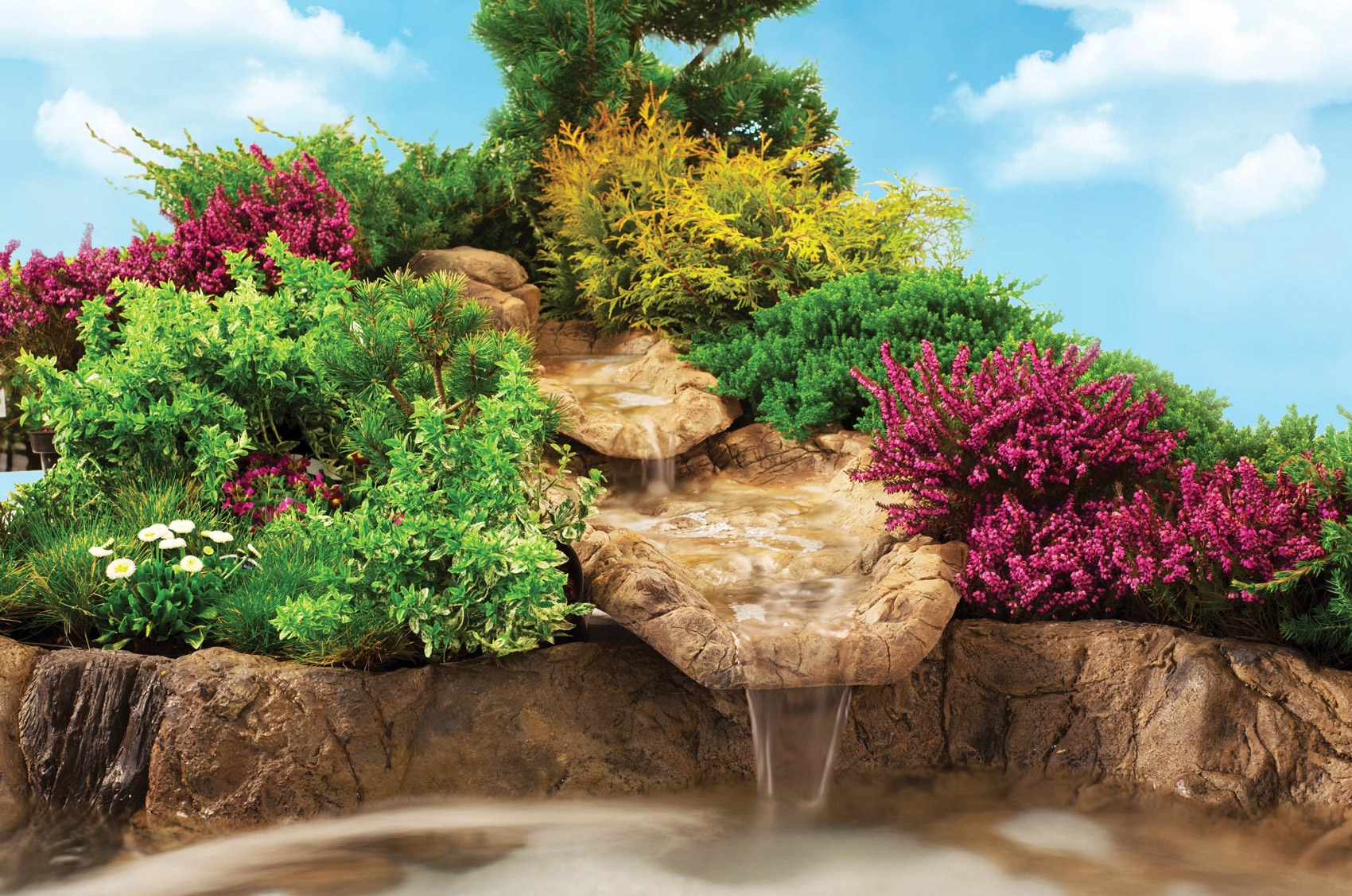 AT ZESTAW STRUMYKA OGRODOWEGO - kaskada, bez pompy Marka inna