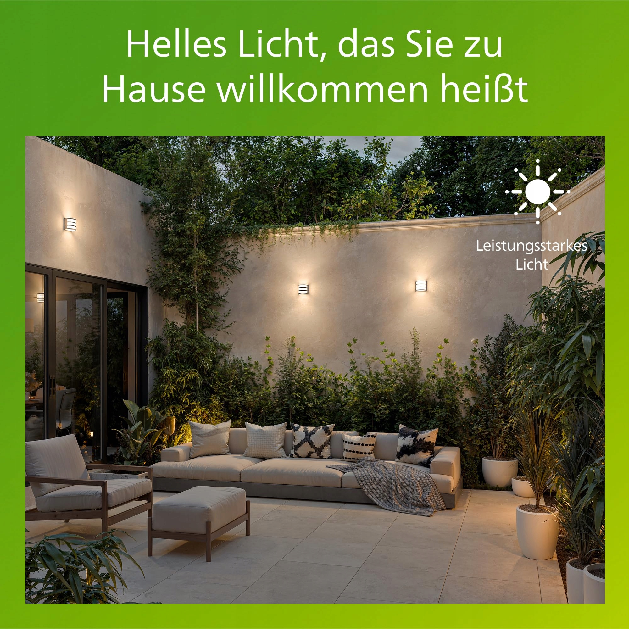 PHILIPS MyGarden Calgary Lampa Ścienna LED Srebrna Stal Nierdzewna 3W — miniatura 3