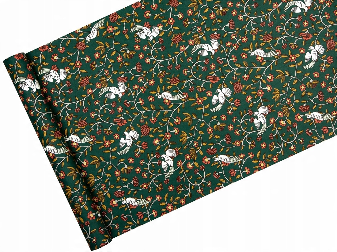 

Tapeta retro w Drobny Deseń ptaki, gałązki