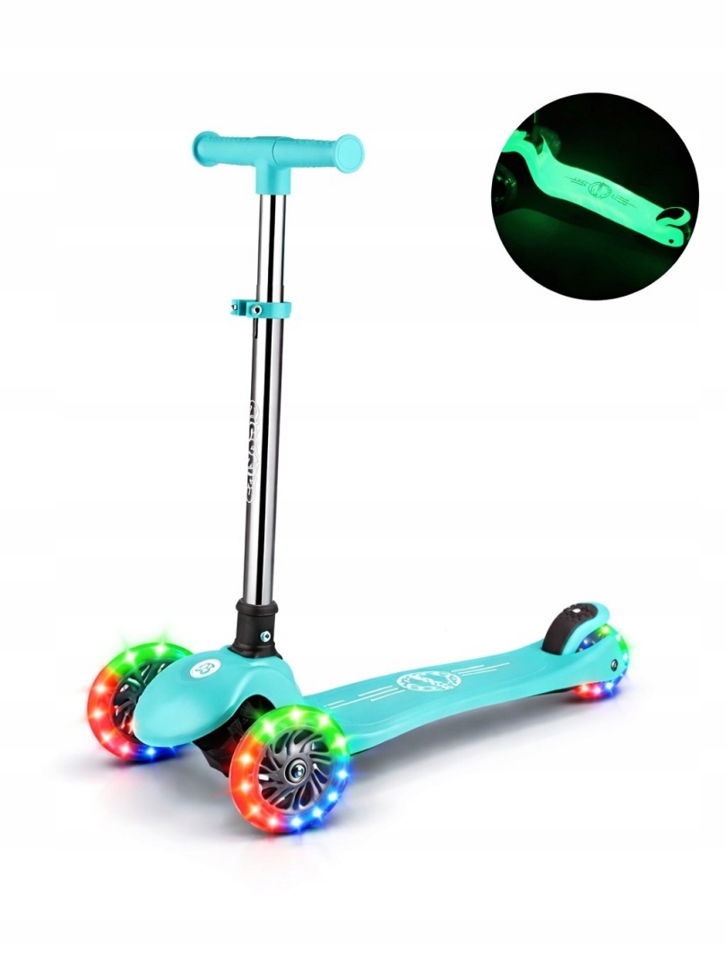 Hulajnoga Balansowa 3 Koła Ricokids Glow Koła Led Dla Dzieci 3+