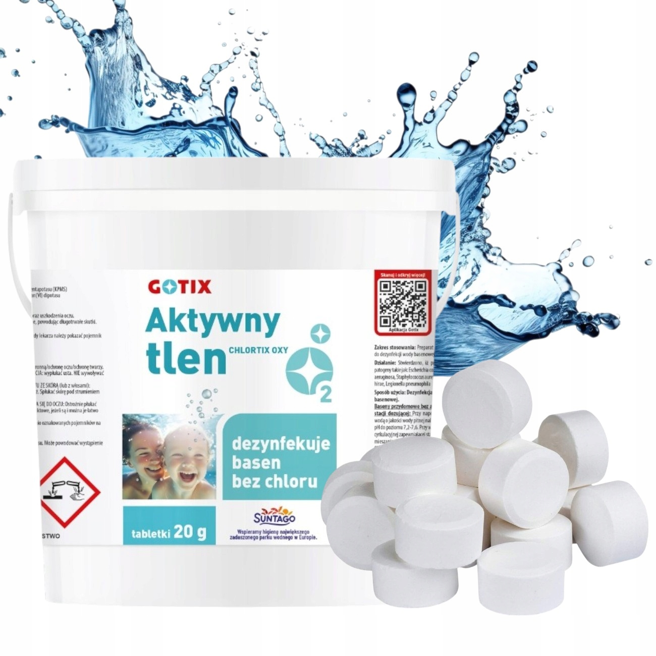 3 Kg Chemia Do Basenu Mocny Aktywny Tlen Jacuzzi Chemia Basenowa Bez Chloru