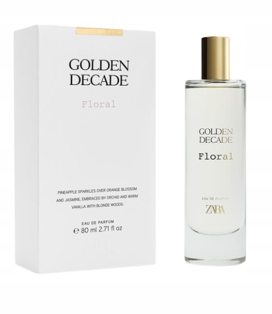 Zara Golden Floral Decade 80 ML Edp perfumy damskie