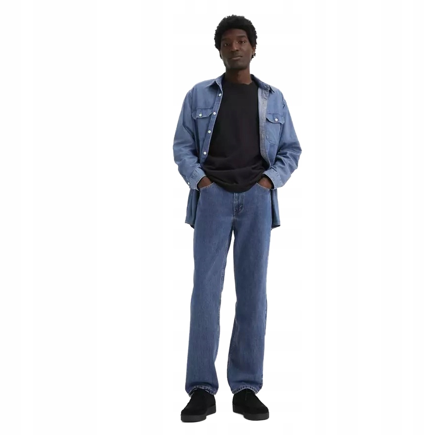 Levis Pánské Jednoduché Modré Džíny S Oděrkami Bavlna 36/32 6BA