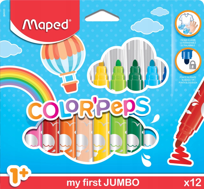 

Maped flamastry mazaki Colorpeps dla maluchów 1+