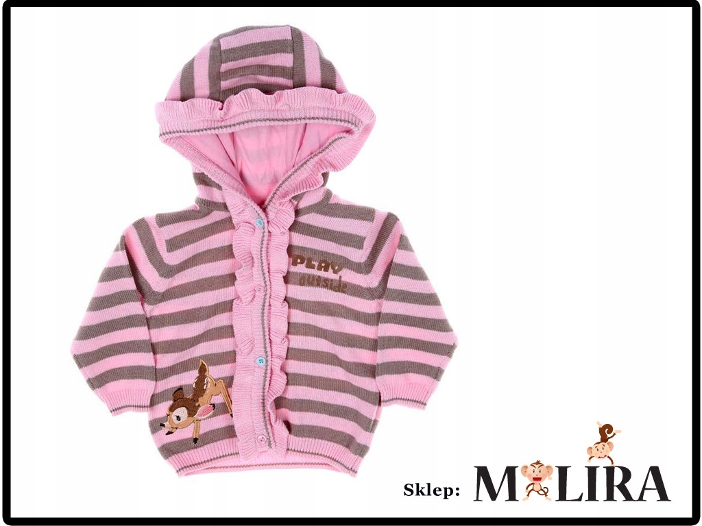 

Disney sweter sweterek dziewczęcy Bambi 80