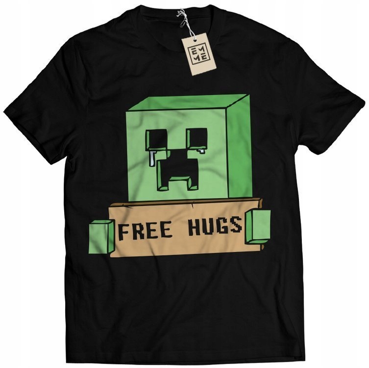 

Koszulka Free Hugs Creeper Minecraft Prezent S