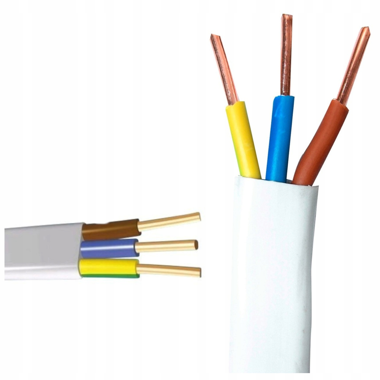 

Przewód kabel elektryczny YDYp 3x2,5mm