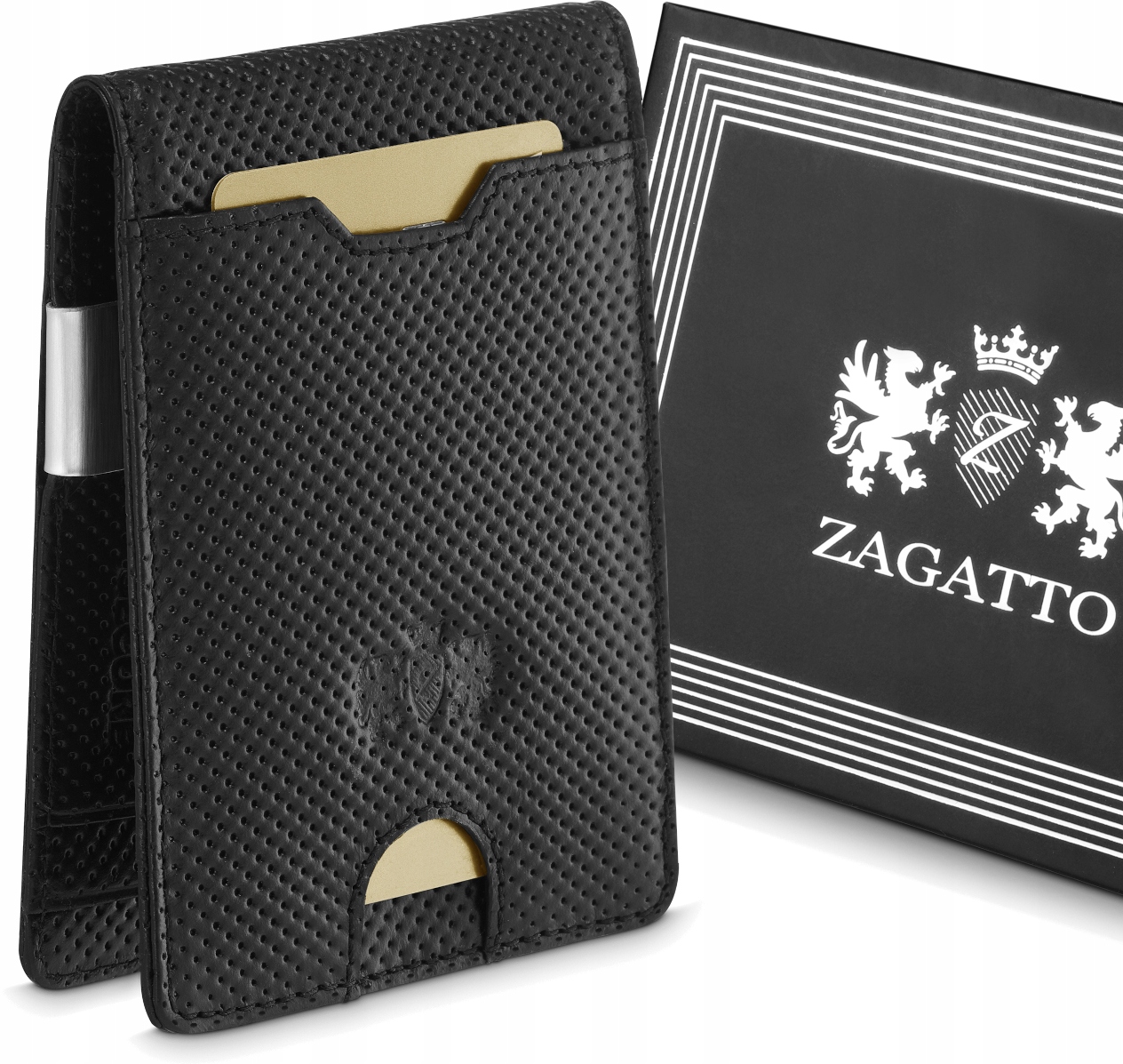 

Zagatto Portfel męski skórzany Slim skóra Rfid