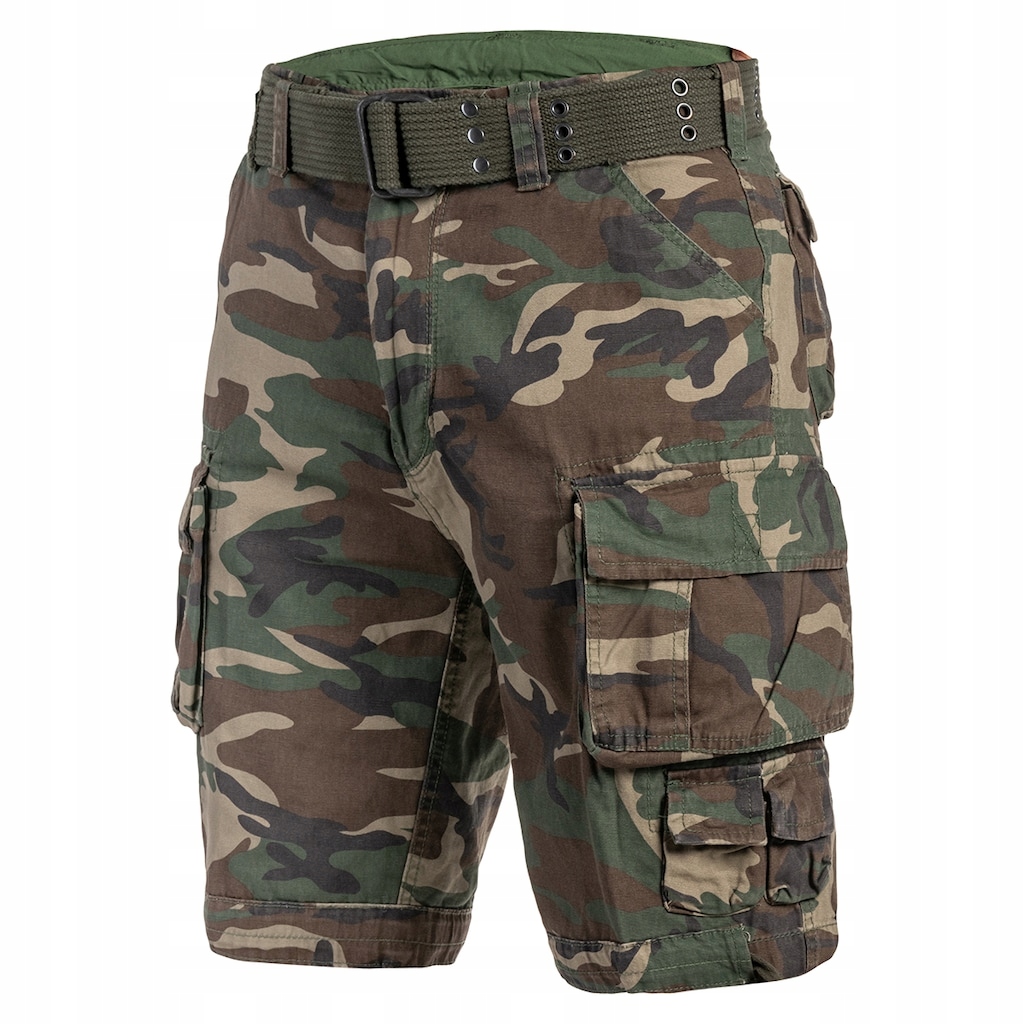 Šortky kraťasy kapsáče maskáčový Brandit Savage Woodland M