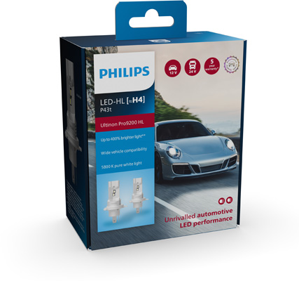 Žárovka Ultinon PRO9200 Led-hl H4 12V/24V, 18W, P43T-38 2KS (žiadna Ece) Ph