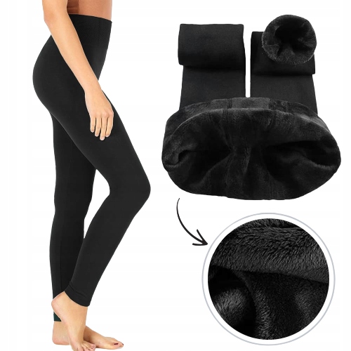 

Ocieplane Legginsy Damskie z Futerkiem L/XL
