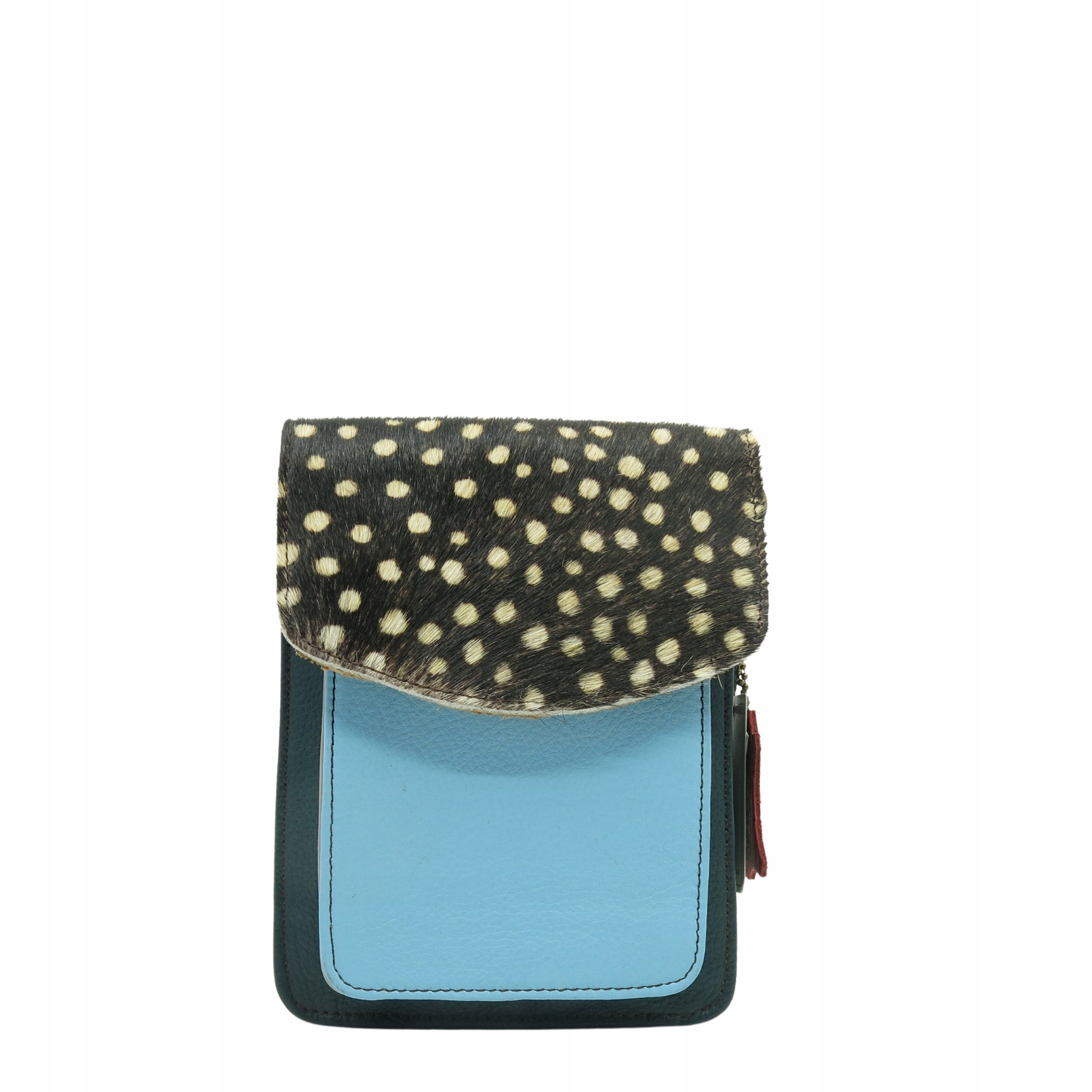 Dámská kabelka na mobil kožená přírodní kůže eko Olivka