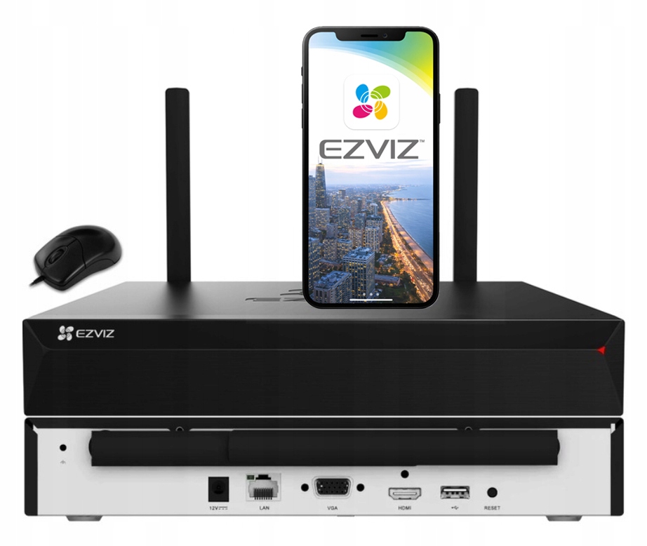 WiFi rekordér pro 8 kamer 5Mpx Ezviz X5S-8W Aplikace náhled 24/7