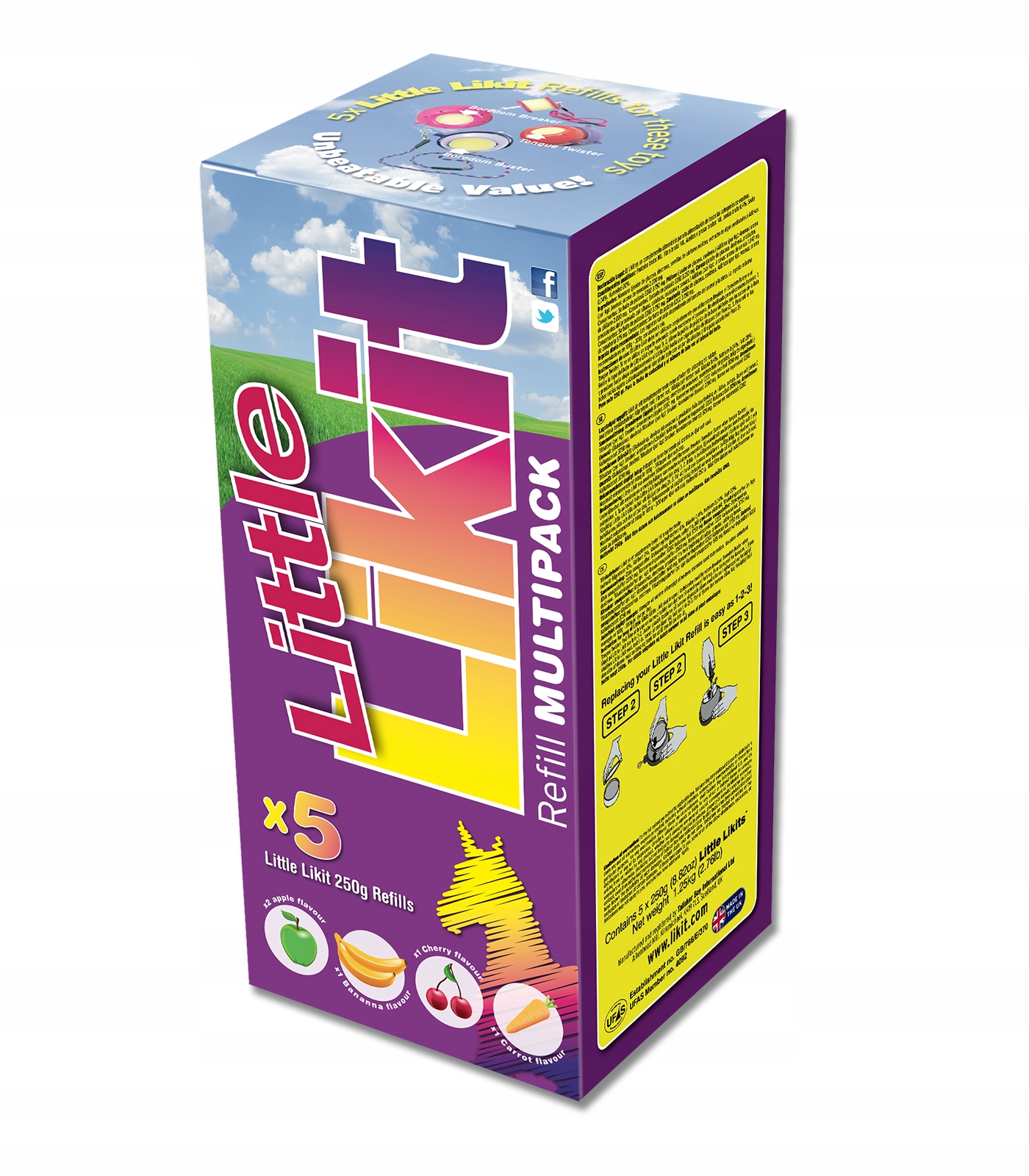 Likit MIX 5 Smaków lizawka zestaw dla koni horse 5 x 250 g smak