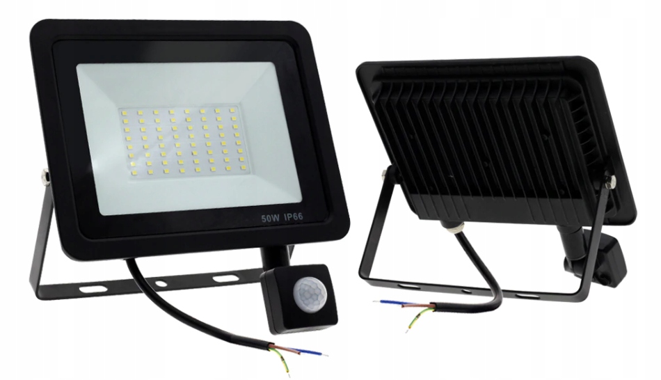 HALOGEN LAMPA NAŚWIETLACZ LED 50W Z CZUJNIK RUCHU Jasność 4500 lm