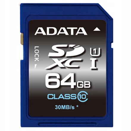 Adata Premier Flash paměťová karta 64 Gb Paměťová karta Sdxc Uhs-i Kl