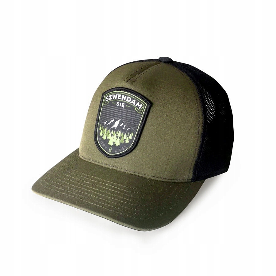 

Czapka z daszkiem trucker Szwendam Się khaki moro