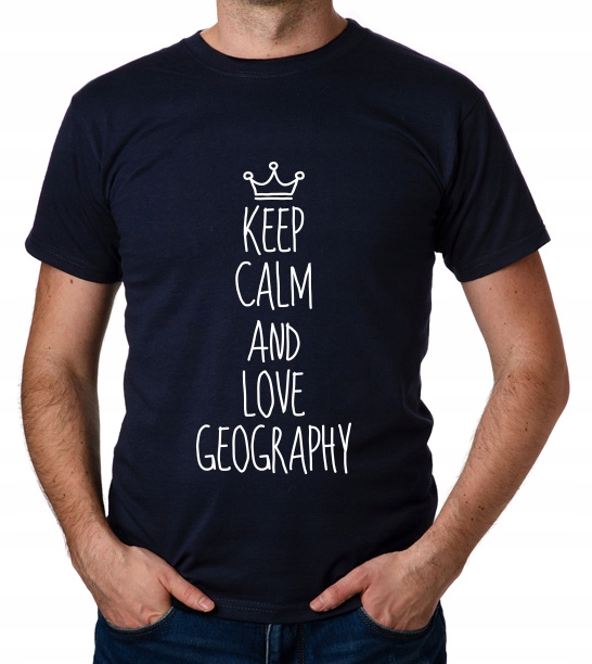 

koszulka Keep Calm And Love Geography prezent