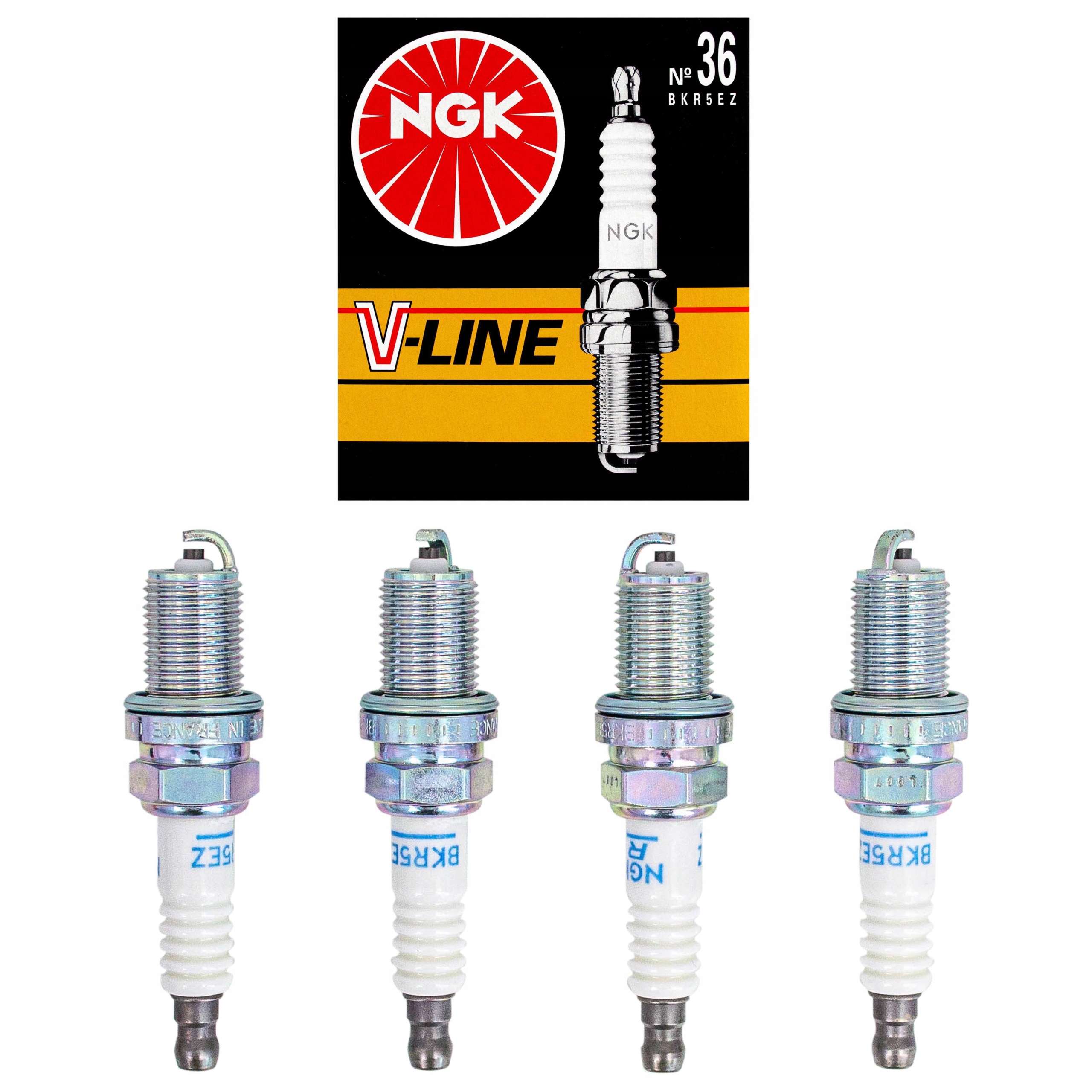 

Świece zapłonowe 4 sztuki Ngk V-line 36 BKR5EZ