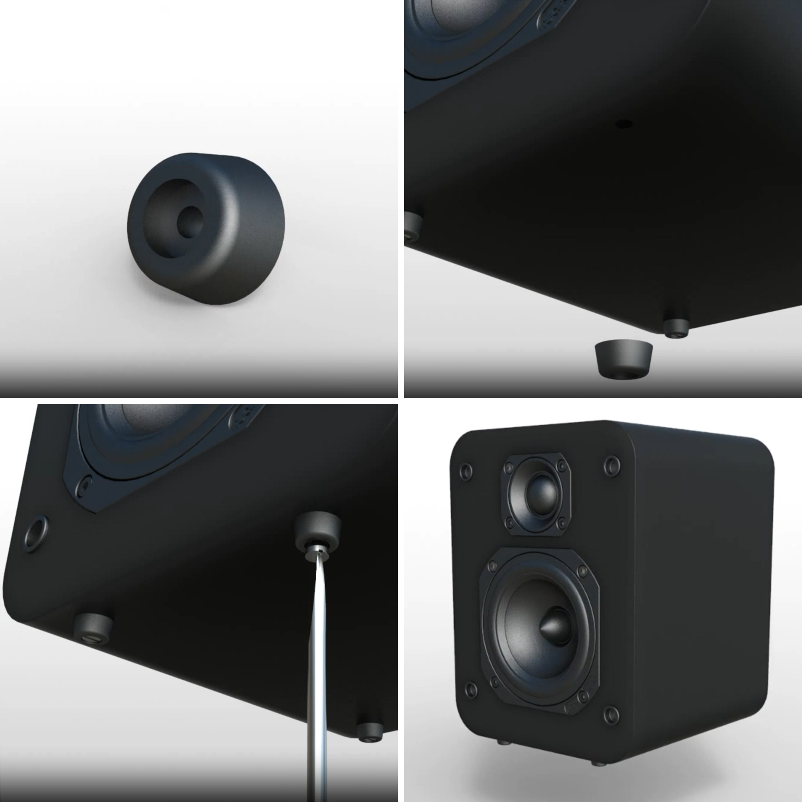 10SZT STOPKA ŚLIZGOWA D25 H24 PCW PVC ŚLIZG NÓŻKA Kształt okrągły