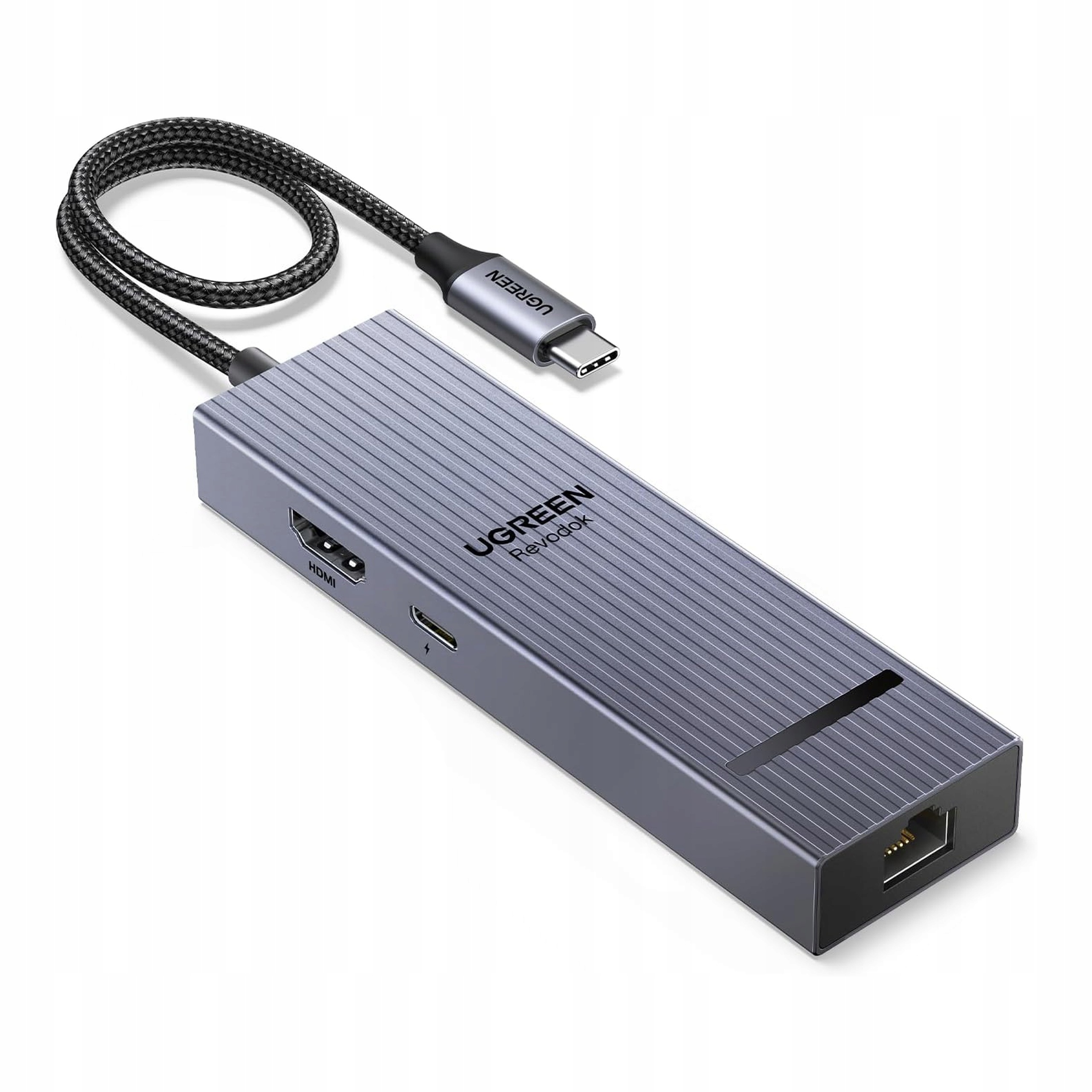 Ugreen hub Usb-c Hdmi 4K 60Hz Gigabit Ethernet 10Gb/s 6 portów do laptopa