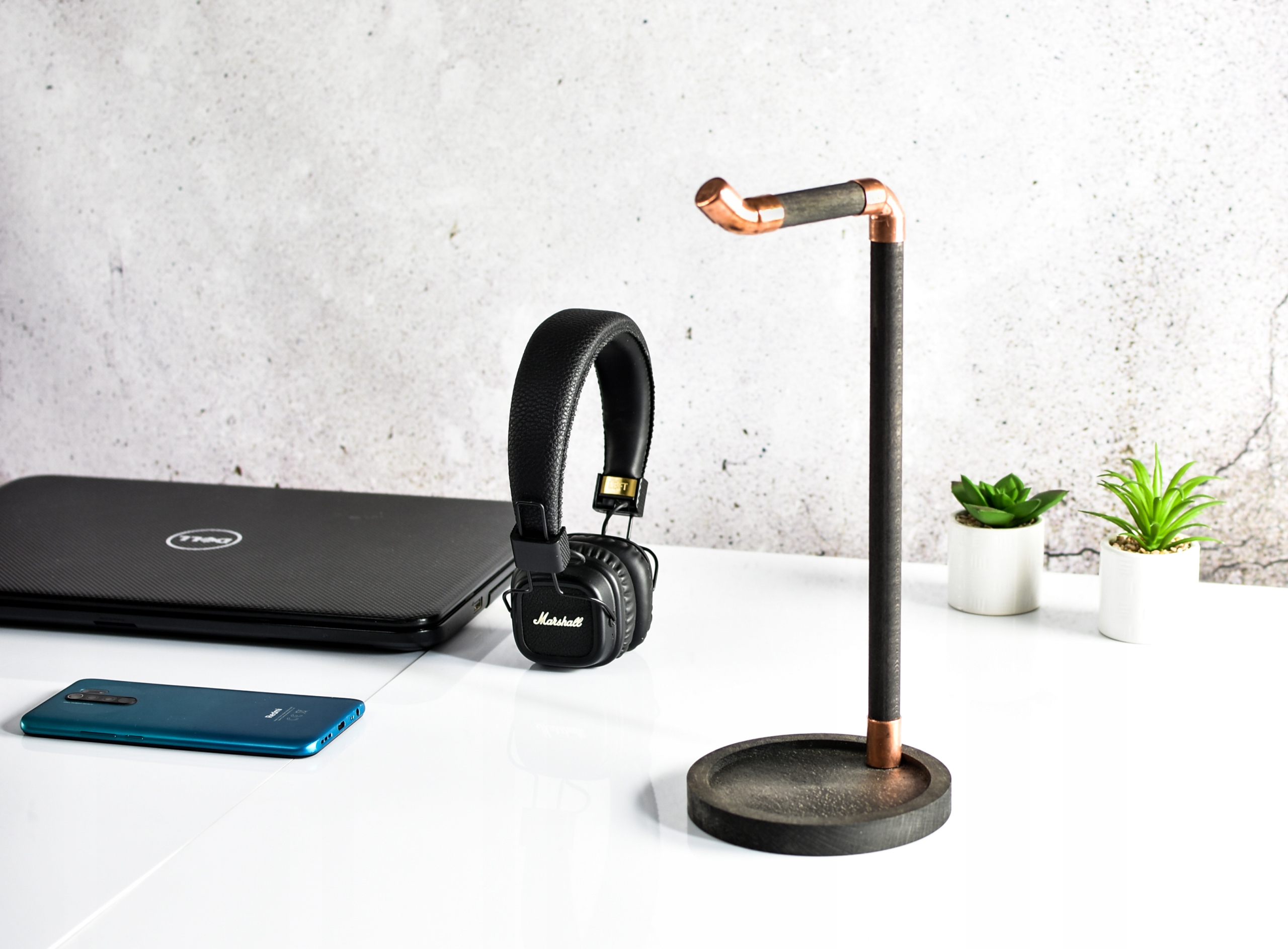 Věšák na sluchátka, ručně vyrobený dřevěný stojan, hudební příslušenství, hudba