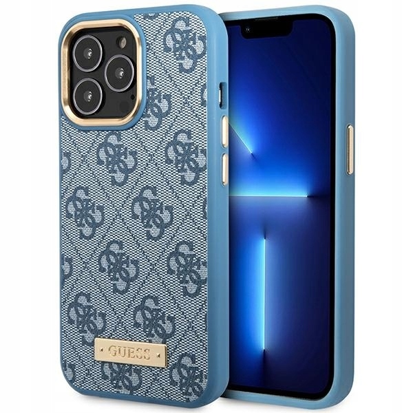 Originální Pouzdro Guess GUHMP14LU4GPRB pro iPhone 14 Pro 6.1" modré
