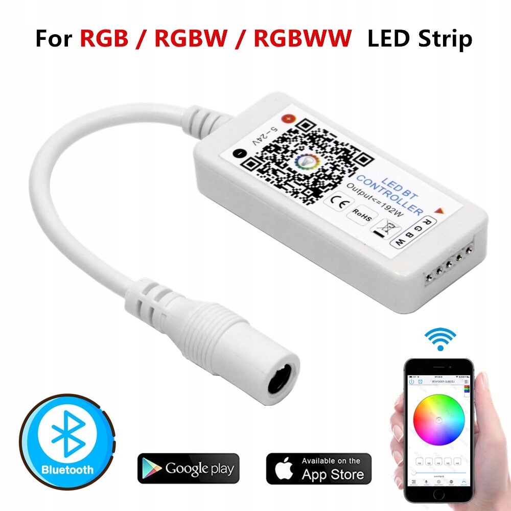 Kontroler LED RGB/RGBW BLUETOOTH MIKRO 100W 5-24V Typ sterownik
