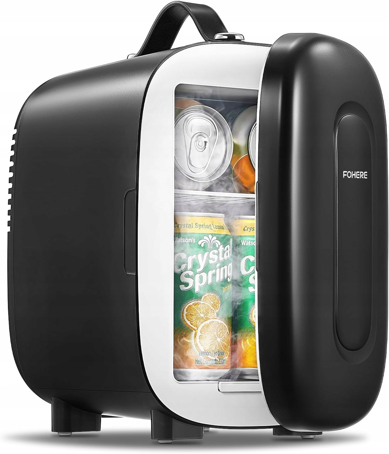 Fohere Mini lednička 5L Ac/dc/usb černá přenosná turistická kosmetická