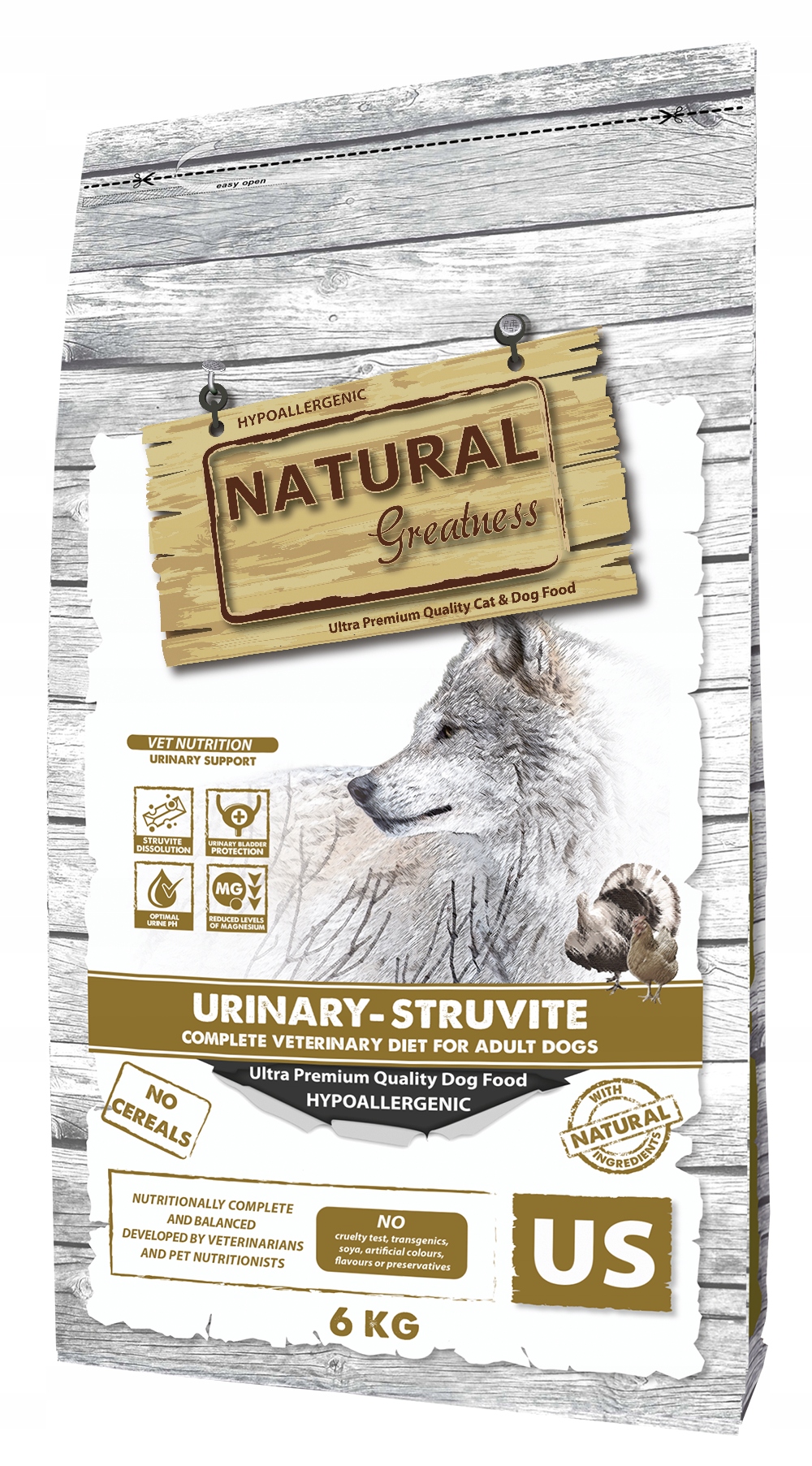 Natural Greatness Karma Weterynaryjna Dla Psa Urinary Układ Moczowy 6KG