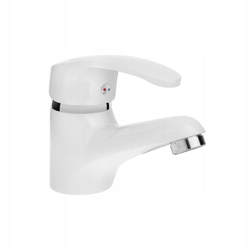 BIAŁA bateria umywalkowa + korek